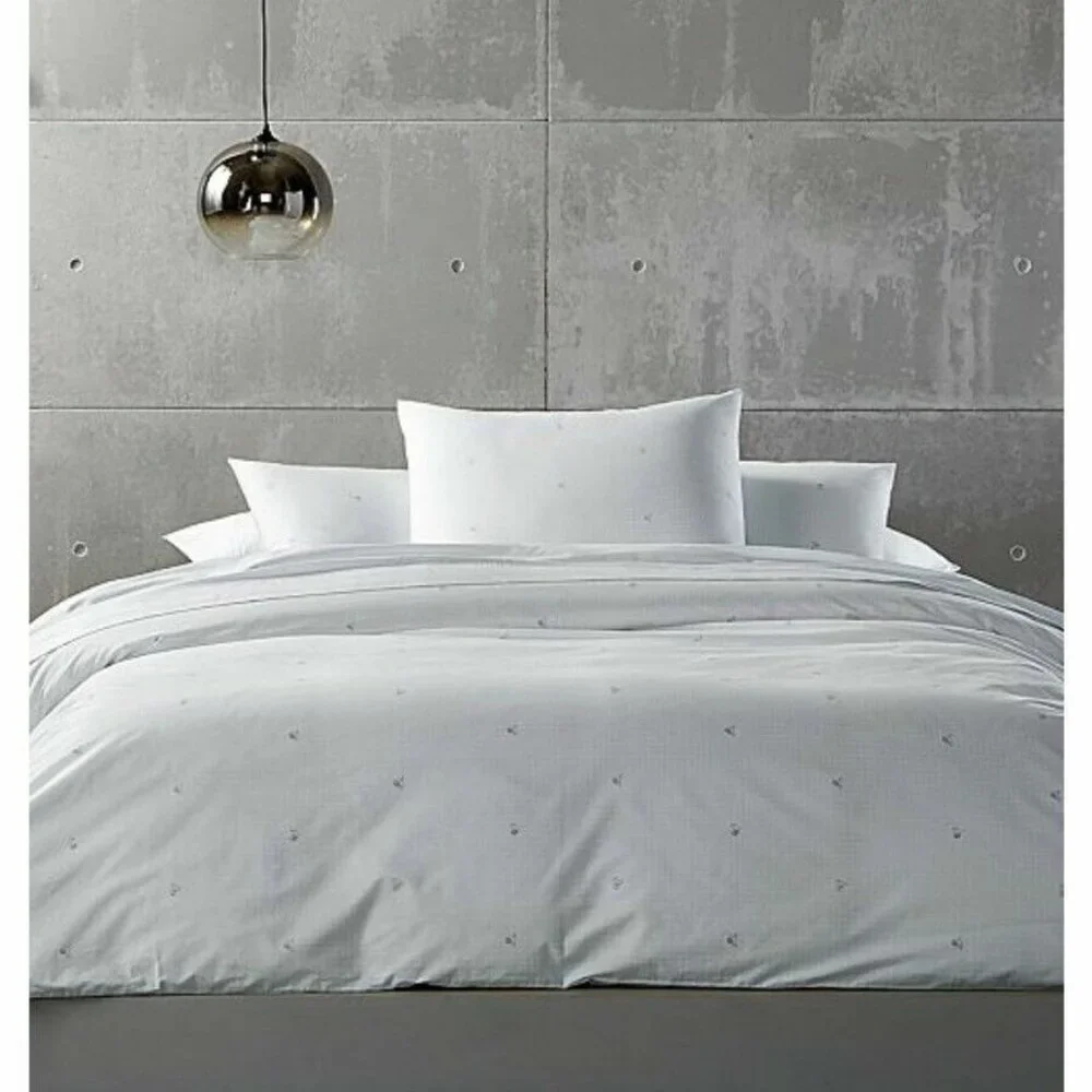 $365 Calvin Klein Duvet Cover Set 3pc- King Duvet + 2 King Shams PARERRES Cloud